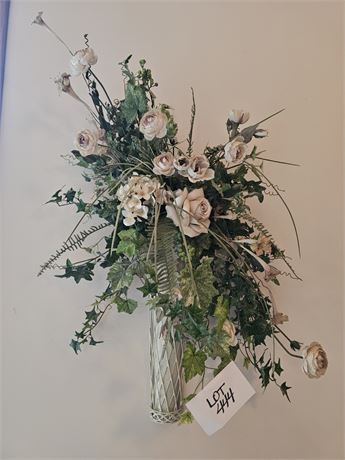 Faux Floral Wall Arrangement