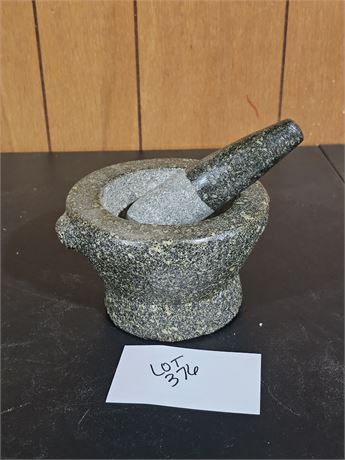 Heavy Granite Mexican Stone Mortar & Pestle