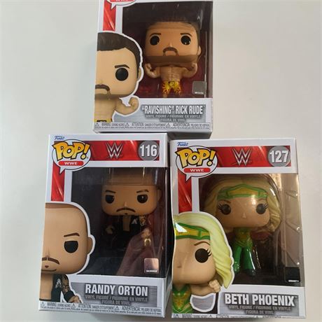 WWE Funko Pop! Vinyl Figures Randy Orton (#116) and Ravishing Rick Rude (#140