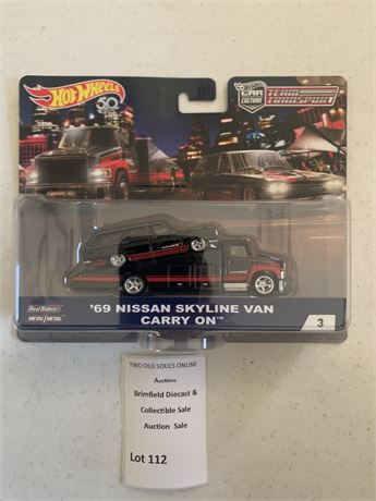 2018 Hot Wheels Car Culture Team Transport Set '69 Nissan Skyline Van