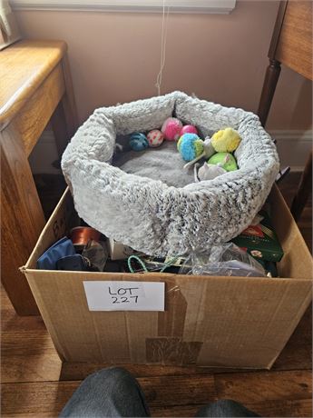 Large Lot Of Mixed Misc- Cat Toys, Party Supplies, Wrapping Paper & More