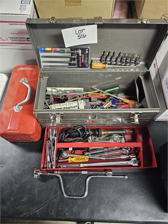 Craftsman Metal Toolbox with Socket Sets / Screwdrivers & Much More