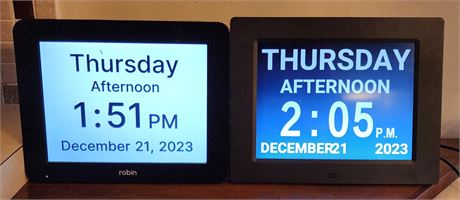 2 Calendar Clocks