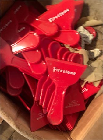 Vintage Firestone Advertising ice Scraper Lot
