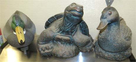 Ducks, Turtle Figures