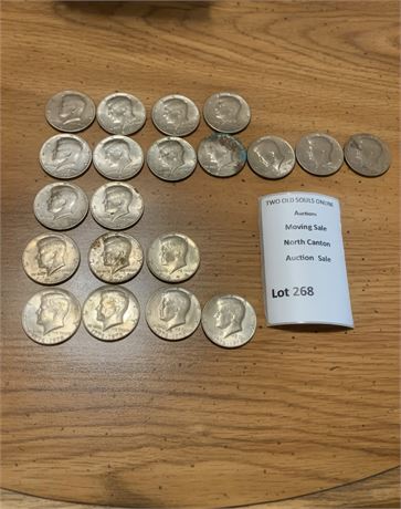 50 Cent Piece Coin Lot - 1971 (4), 1972 (7), 1973 (1), 1974 (4)