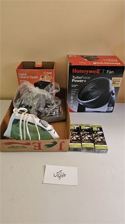 Iron, Ceramic Heater, Honeywell Fan & More