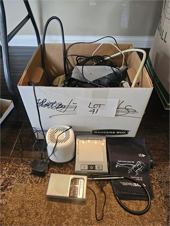 Mixed Electronics- Radio, Blood Pressure Machine & More
