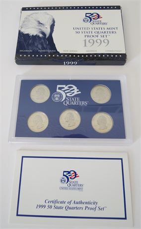 1999 US Mint Proof Set, 50 State Quarters Proof Set