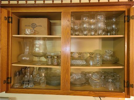 Cupboard Cleanout:Clear Glass / Beer Glasses / Vases / Sherbets / Bowls & More