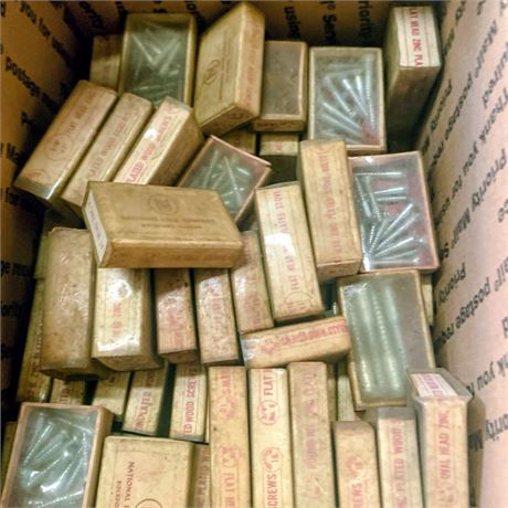 National Lock Company Zinc-Plated Flat-Head Screw Lot