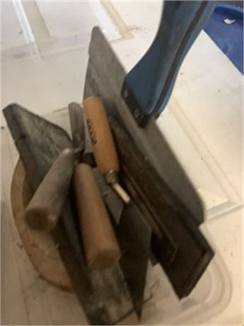 Concrete Hand Tools Lot Trowels and More