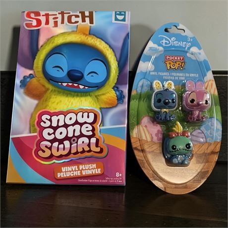 Disney Stitch Snow Cone Swirl Blind Box Blush &  Funko Pocket Pop! Lilo & Stitch