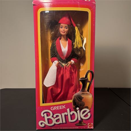 1988 Dolls of the World 1st Edition Greek Barbie - Open Box/Doll Loose