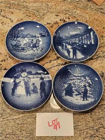Bing & Grondahl Copenhagen Christmas Plates 2003-2006