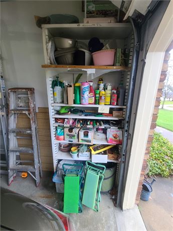 Garage Shelf Cleanout:Garden & Outdoor Supplies/Edging/Garden Tools/Planters