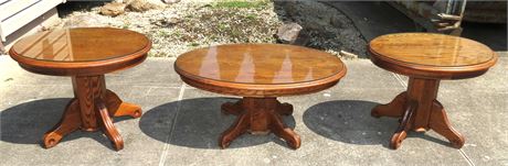 Coffee Table & 2 End Tables