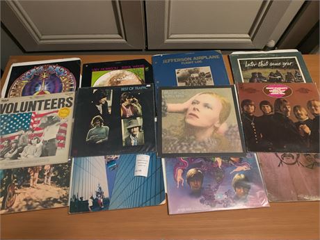 Jefferson Airplane, Van Morrison, Traffic, David Bowie, The Beatles Album Lot