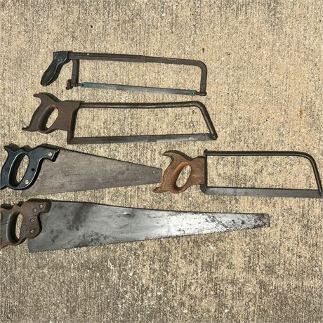 Vintage and Antique Hand Saws Lot