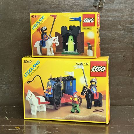 1990 Lego Legoland Castle System Sets - 6034, 6042