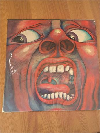 Vintage Record Album In the Court of the Crimson King by King Crimson Band