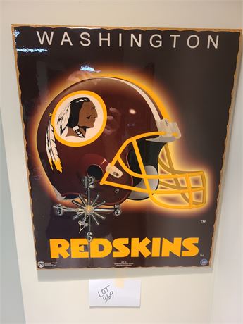 Redskins Norman James Wall Clock