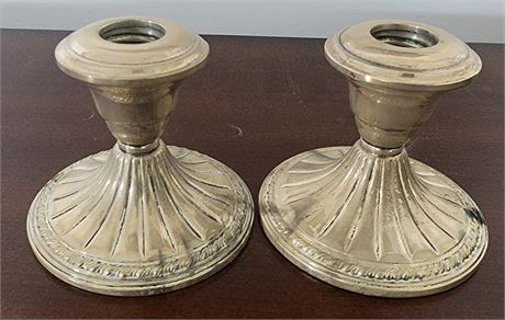 Sterling Weighted Candle Holders