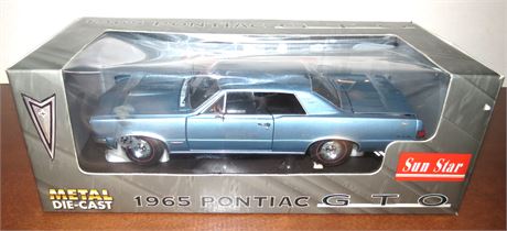 Sunstar 1965 Pontiac GTO Blue Diecast