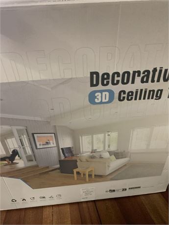Art3d Square Drop Ceiling Tile White 2' x 2' PVC Ceiling Panels 12 Pk