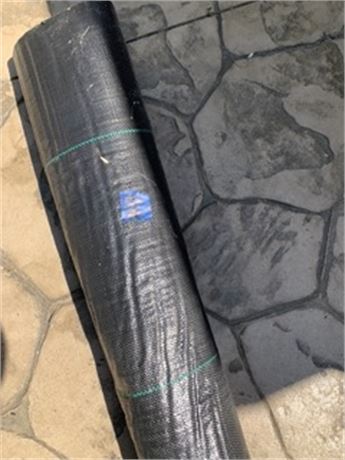 Roll Of  Black Plastic Weed Barrier Fabric