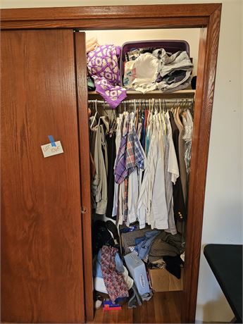 Large Closet Cleanout:Mixed Men's & Women's Clothes - Different Sizes & Styles