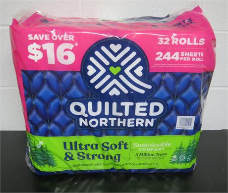 32 Rolls Quilted Northern Toilet Paper