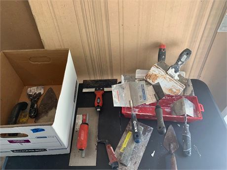 Trowel Drywall Tools and Supplies Lot