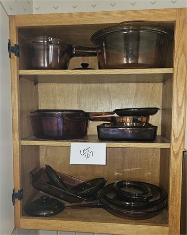 Cupboard Cleanout- Mixed Visonware Skillets, Baking & More