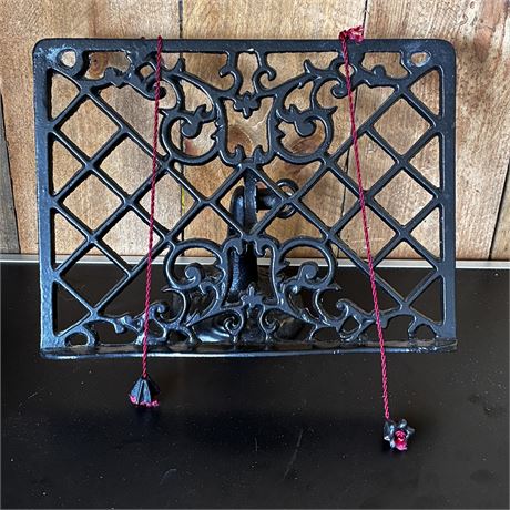 Cast Iron Adjustable Book Stand with Page Savers
