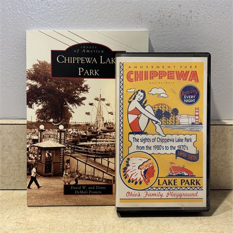 Chippewa Lake Park Book and Vintage VHS Tape