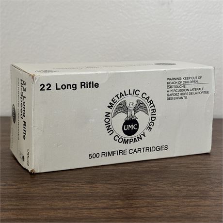 Union Metallic 22 Long Rifle AMMO - 400 Rounds ( 8 Boxes x 50 each)