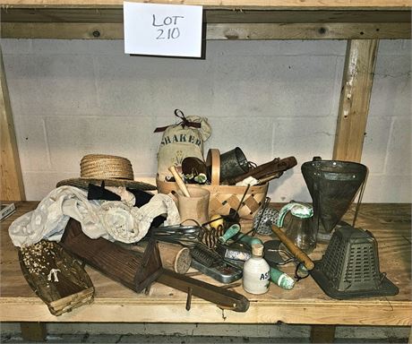 Primitive Kitchenware- Hand Mixer, Sive, Utensils & More