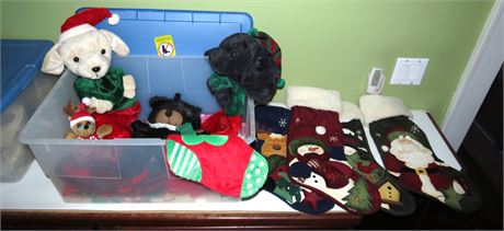 Tote Of Christmas Stockings