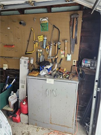 Tool Cleanout : Hand Tools / Hardware / Lights / Cabinet & More