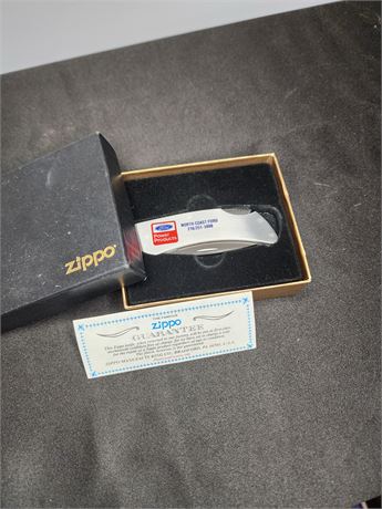 *NIB* Zippo Knife, Engraved For North Coast Ford in Original Box w/Guarantee