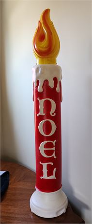 Empire Blow Mold 40" Tall  "NOEL" Lighted Candle  1 of 2