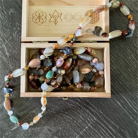 Long, Layering, BOHO - Semi-Precious Gemstone Necklaces (3)