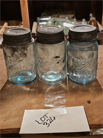 Ball Mason Jars #'s 2 / 4 & 8