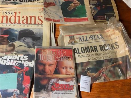 Akron Beacon Journal, Sports Illustrated Magazine Cleveland Indians Baseball