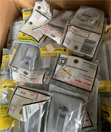 Trine 224-VAL-P Vertical Snap Box Covers For Outdoor Electrical Receptacles Lot