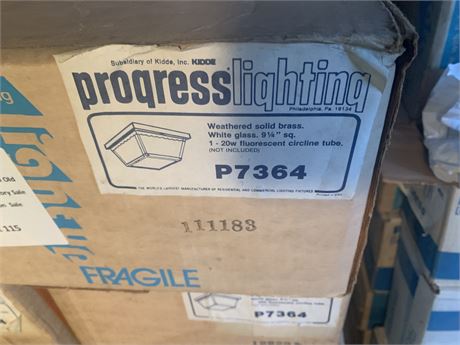 Progress Lighting Fixture P7364 Weathered Solid Brass - Total Of 12