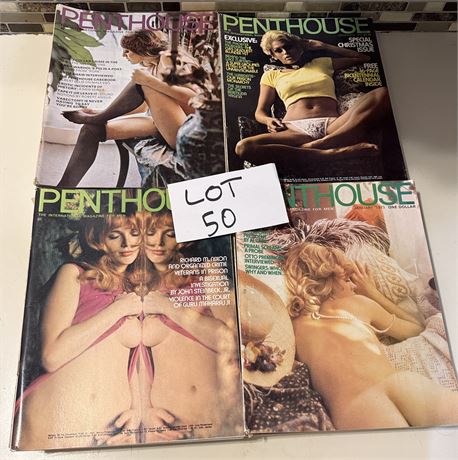 1970s Penthouse Magazine Lot -16 Issues