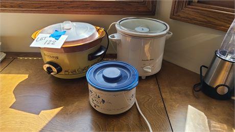 Crock Pot Lot: Rival / Proctor / Silex - Different Sizes