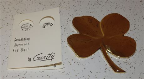Gerity 24K Gold Electroplated 4 Leaf Clover
